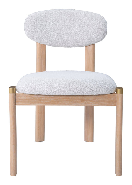 Rilou Dining Chair (Set of 2) White & Natural