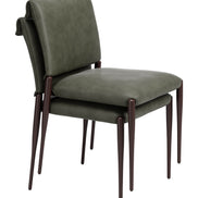 Freesia Dining Chair (Set of 2) Olive Green
