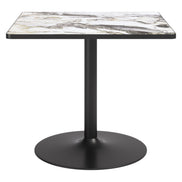 Caliza Dining Table Gray & Black