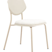 Zeal Dining Chair (Set of 4) Light Gray & Beige