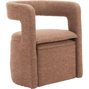 Atria Accent Chair & Ottoman Tawny Brown