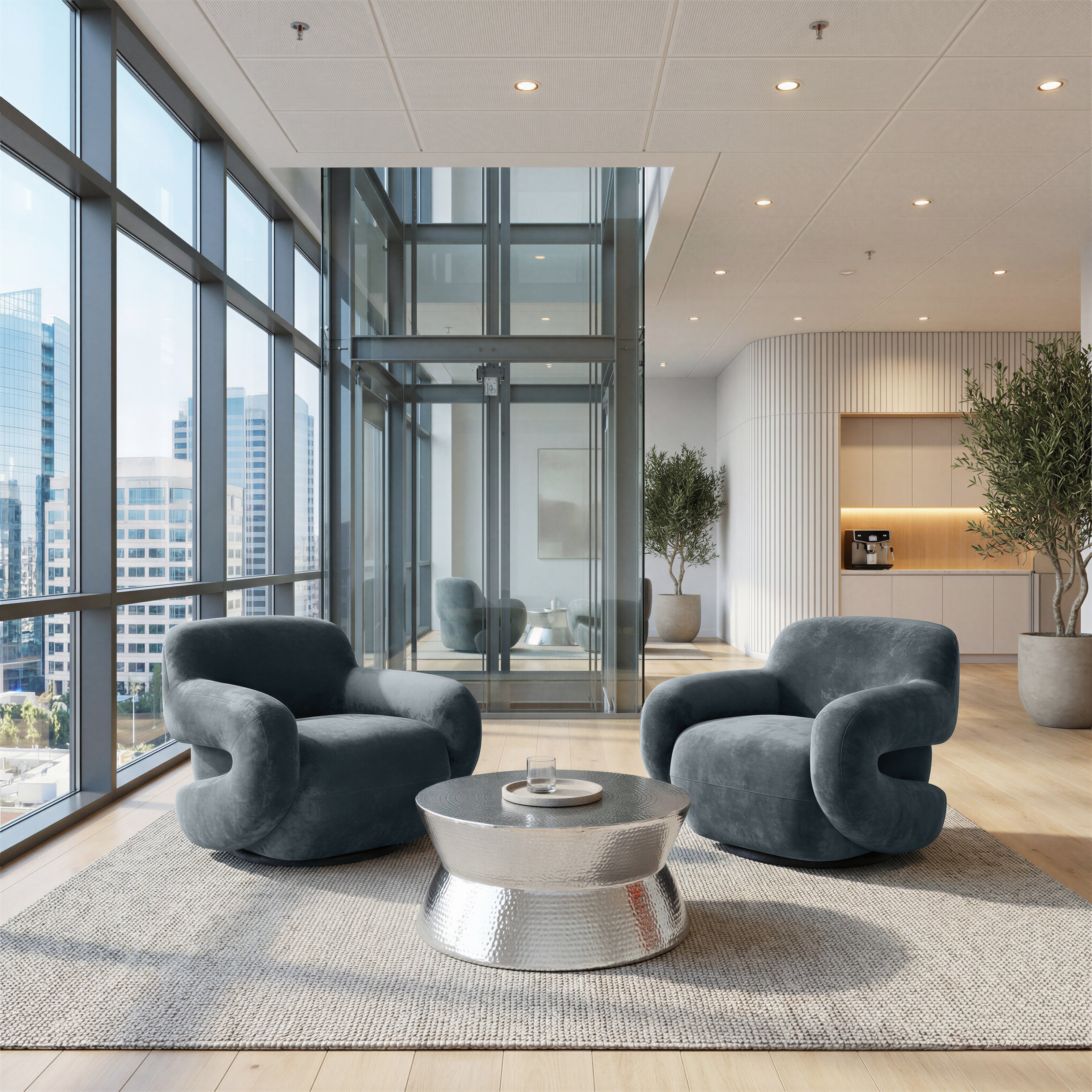 Boble Swivel Chair Storm Gray