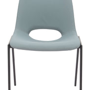 Desi Armless Dining Chair (Set of 2) Azure Gray