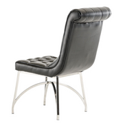 Silvie Modern Black Leatherette Dining Chair - image 4