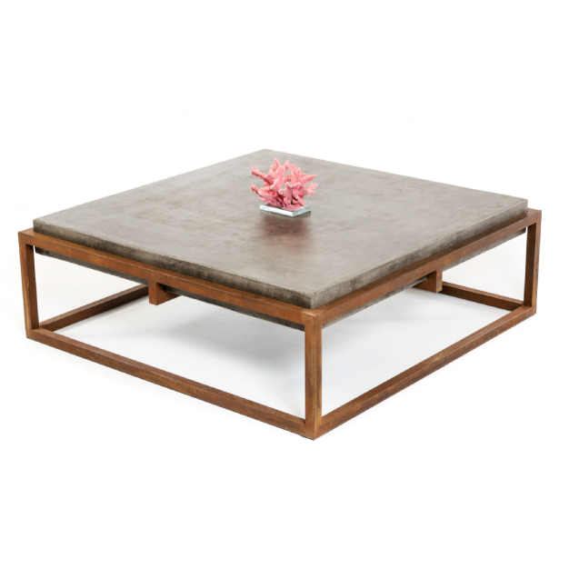 Shepard Modern Concrete Coffee Table - image 4
