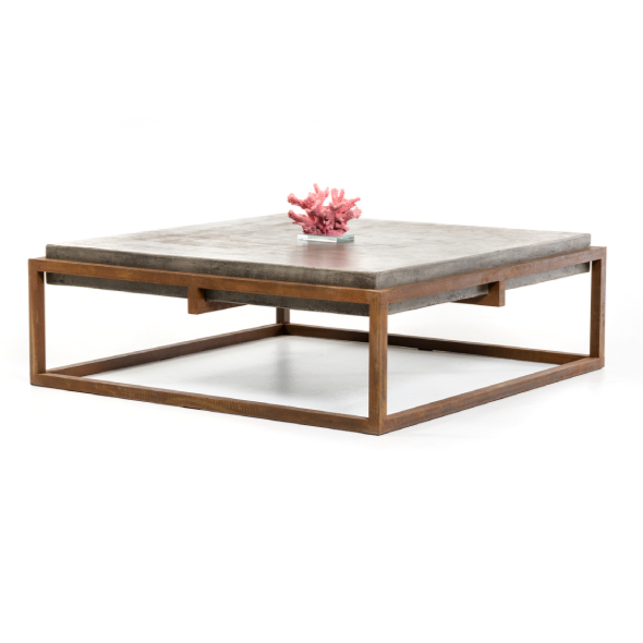 Shepard Modern Concrete Coffee Table - image 3