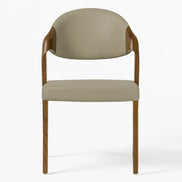 Arlo Mid-Century Beige & Walnut Dining Chair (Set of 2) - image 4