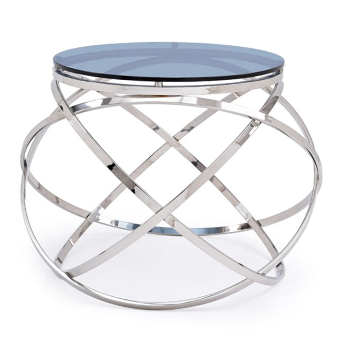 Tulare Contemporary Smoked Glass End Table - image 2
