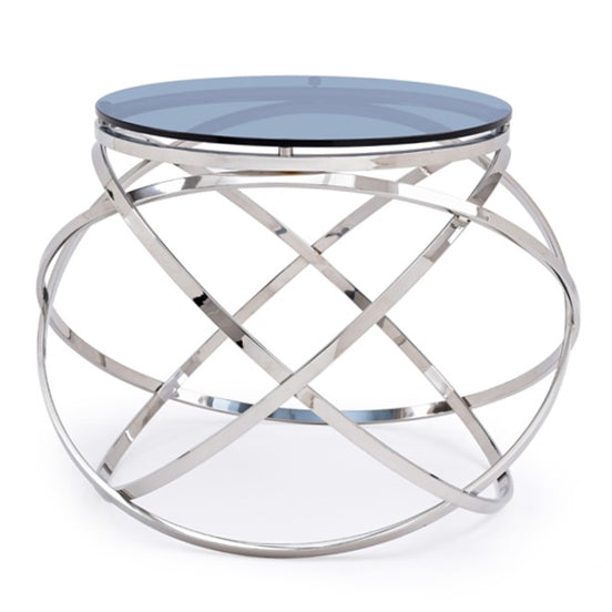 Tulare Contemporary Smoked Glass End Table - image 2