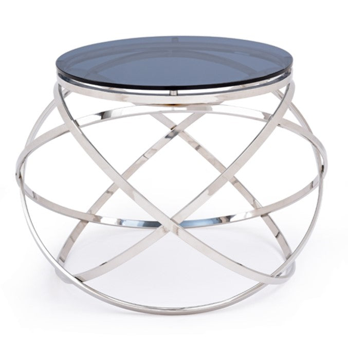 Tulare Contemporary Smoked Glass End Table - image 3
