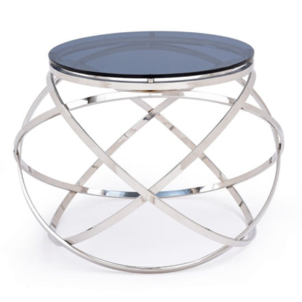 Tulare Contemporary Smoked Glass End Table - image 3