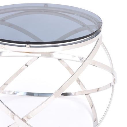 Tulare Contemporary Smoked Glass End Table - image 4