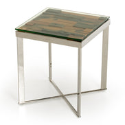 Santiago Modern Rectangular Wood Mosaic End Table - image 2