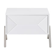Candid Modern White Nightstand - image 2
