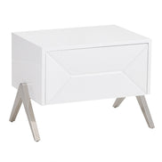 Candid Modern White Nightstand - image 3
