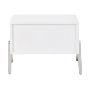 Candid Modern White Nightstand - image 5