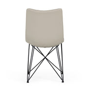 Naomi - Modern Grey Leatherette Dining Chair (Set of 2) - image 4