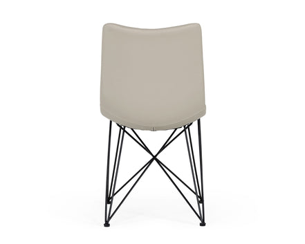 Naomi - Modern Grey Leatherette Dining Chair (Set of 2) - image 4