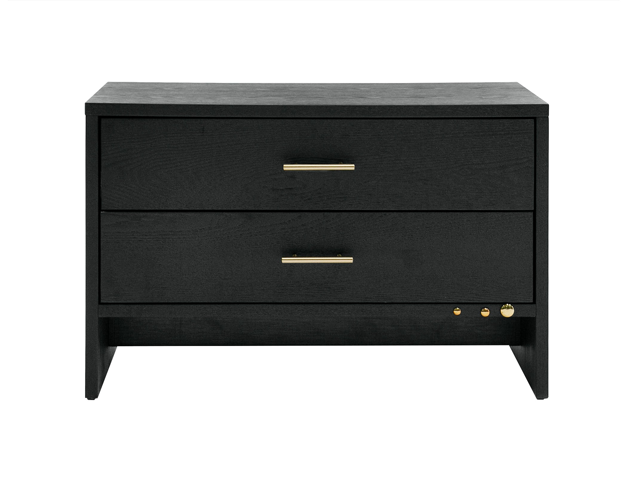 Wales Modern Grey Ash 2-Drawer Nightstand - image 2