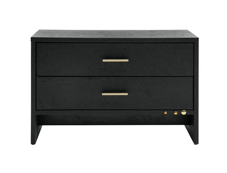 Wales Modern Grey Ash 2-Drawer Nightstand - image 2