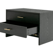 Wales Modern Grey Ash 2-Drawer Nightstand - image 4