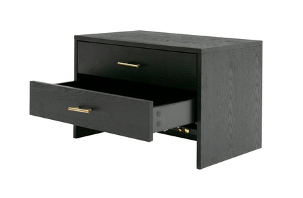 Wales Modern Grey Ash 2-Drawer Nightstand - image 4