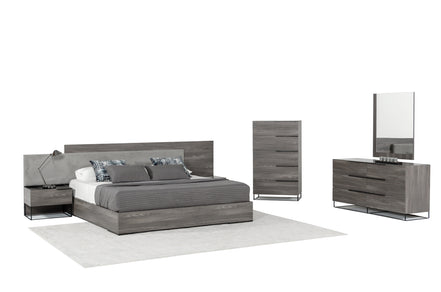 Enzo Italian Modern Grey Oak Dresser - image 2