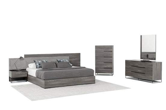 Enzo Italian Modern Grey Oak Dresser - image 2