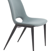 Desi Armless Dining Chair (Set of 2) Azure Gray