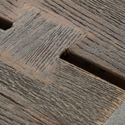 Murphy - Modern Grey Aged Oak & Black Metal Dining Table - image 4