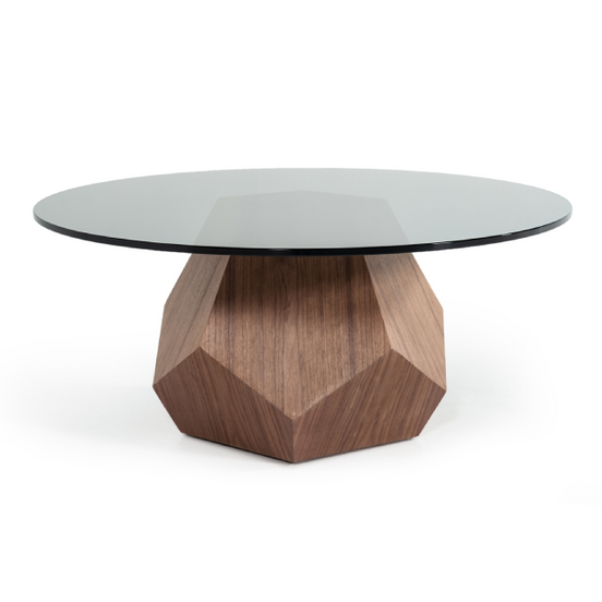Rackham Mid-Century Walnut & Smoked Glass Coffee Table - image 2