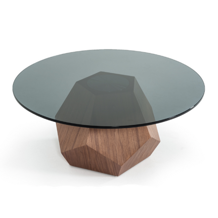Rackham Mid-Century Walnut & Smoked Glass Coffee Table - image 3