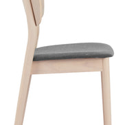 Kellua Dining Chair (Set of 2) Gray & Natural