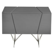 Chrysler Modern Grey Nightstand