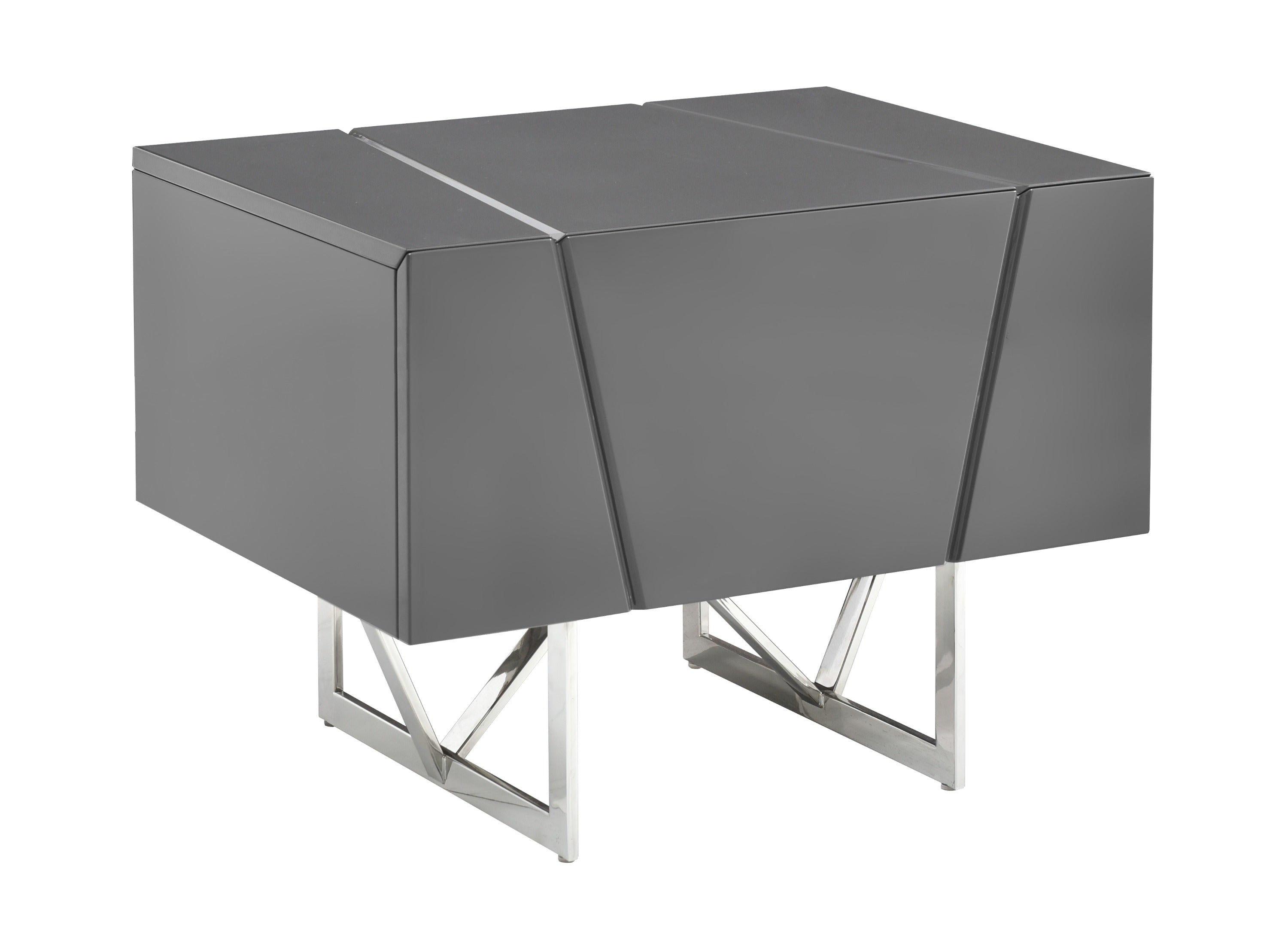 Chrysler Modern Grey Nightstand - image 2