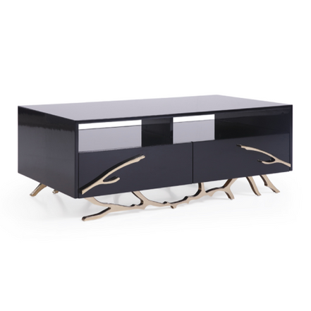 Legend Modern Black & Gold Coffee Table