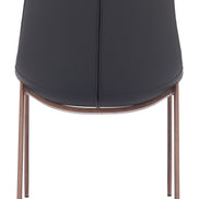 Magnus Dining Chair (Set of 2) Black & Walnut