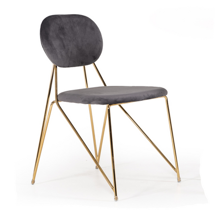 Carol Modern Grey Fabric Dining Chair (Set of 2) - image 5