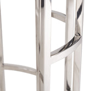 Silvan Modern Marble & Stainless Steel End Table - image 4