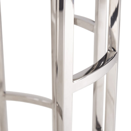 Silvan Modern Marble & Stainless Steel End Table - image 4