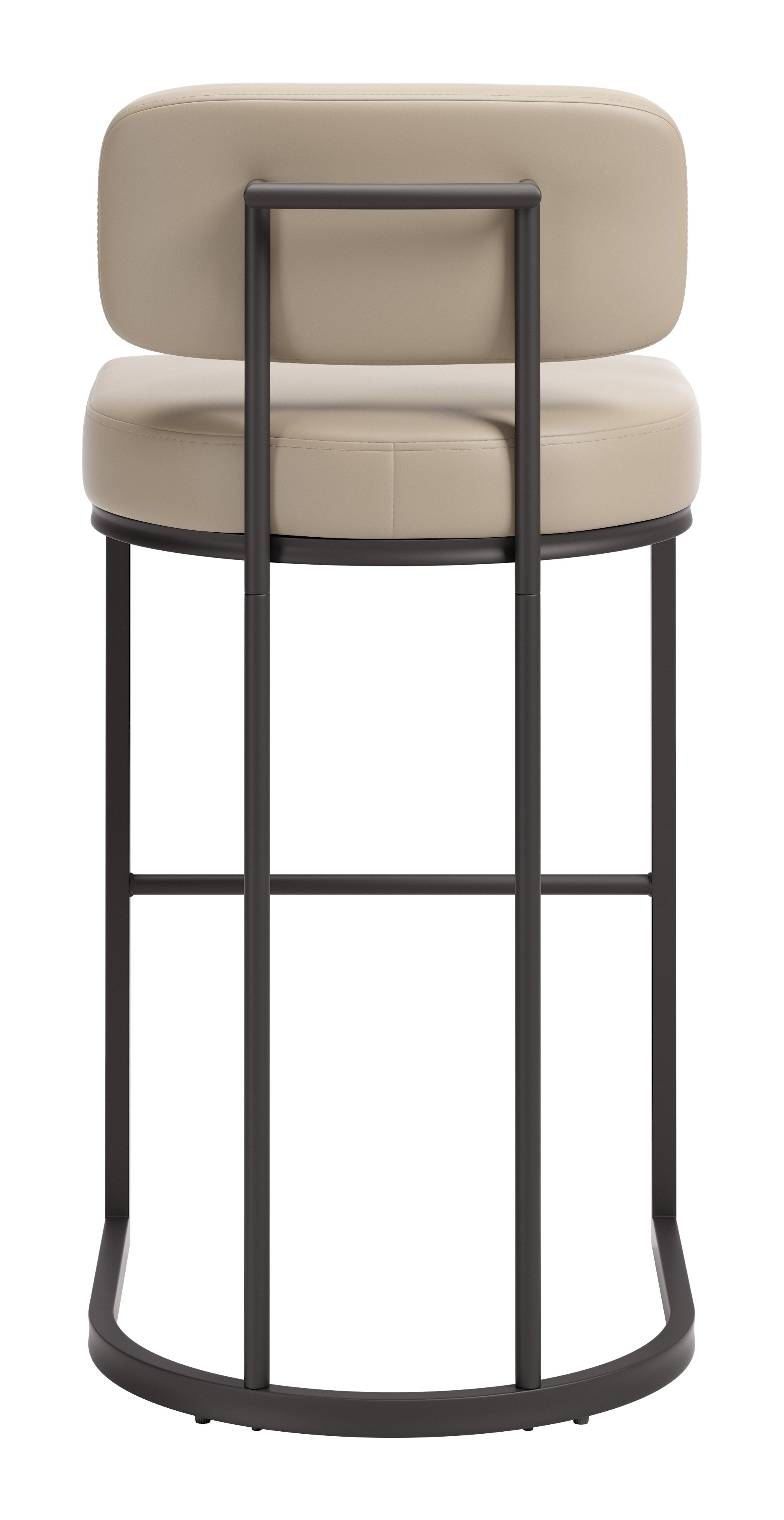 Velar Barstool (Set of 2) Beige & Gray