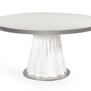 Cabaret Modern White Round Dining Table - image 5
