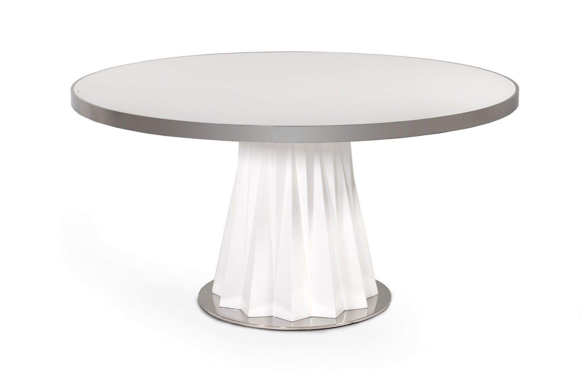 Cabaret Modern White Round Dining Table - image 5