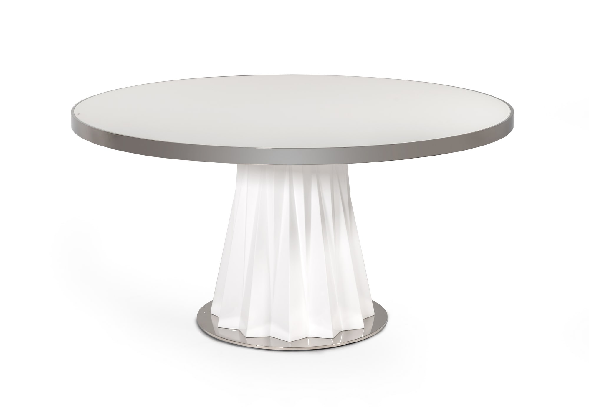 Cabaret Modern White Round Dining Table - image 4