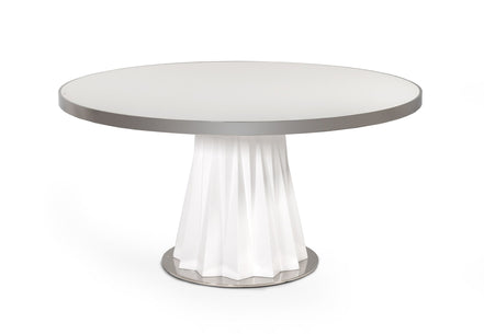 Cabaret Modern White Round Dining Table - image 4