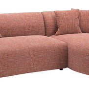 Venezia Chaise Sectional Brown