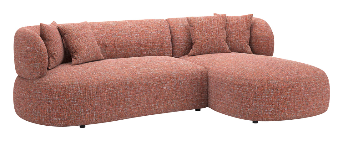 Venezia Chaise Sectional Brown