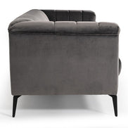 Jeremy Modern Grey Velvet Sofa - image 5