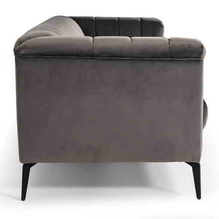 Jeremy Modern Grey Velvet Sofa - image 5