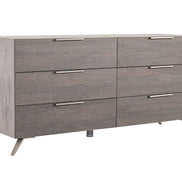 Bronx Italian Modern Faux Concrete & Grey Dresser - image 2